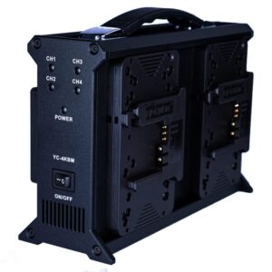 Rolux 4 Simultaneous B Mount Battery Charger