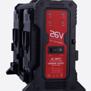 Rolux 26v 4-Simultaneous V Mount Battery Charger