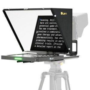 Professional 15 in. High Bright Beam Splitter Teleprompter w/ Widescreen SDI Tally Monitor
