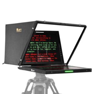 Professional 19 in. High Bright PTZ Teleprompter w/ Widescreen Tally SDI Monitor