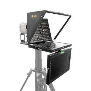Professional 19 in. Widescreen High Bright Beam Splitter Teleprompter w/ Talent Monitor Kit & Tally