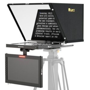 Aura™ Professional 17 in. High Bright SDI PTZ Teleprompter w/ Talent Monitor Kit