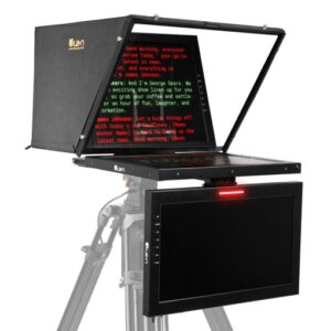 Professional 19 in. High Bright SDI PTZ Teleprompter w/ Talent Monitor Kit