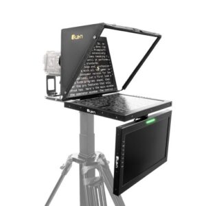 Professional 19 in. High Bright Beam Splitter Teleprompter w/ Talent Monitor Kit