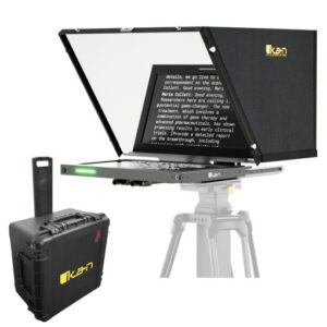 Professional 15 in. High Bright Teleprompter w/ Tally SDI Monitor & Travel Kit