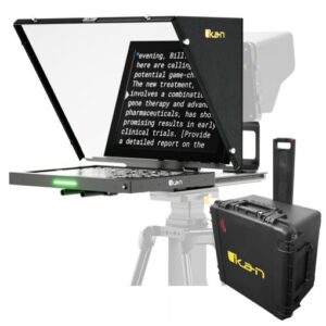 Aura™ Professional 17 in. High Bright SDI Beam Splitter Teleprompter w/ Travel Kit