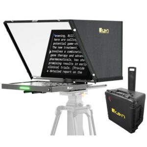 Aura™ Professional 17 in. High Bright SDI PTZ Teleprompter w/ Travel Kit