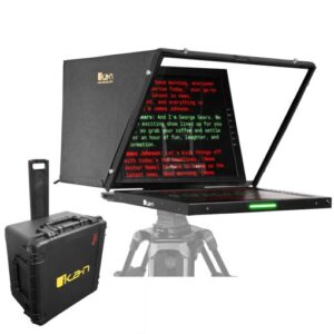 Aura™ Professional 19 in. High Bright SDI PTZ Teleprompter w/ Travel Kit