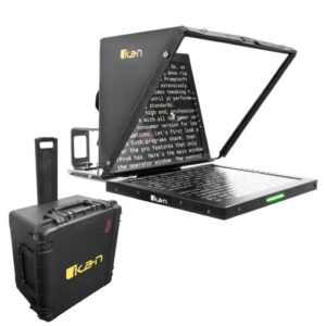 Aura™ Professional 19 in. SDI High Bright Beam Splitter Teleprompter w/ Travel Kit
