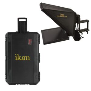 17″ High Bright Beam Splitter Teleprompter & Hard Case Travel Kit